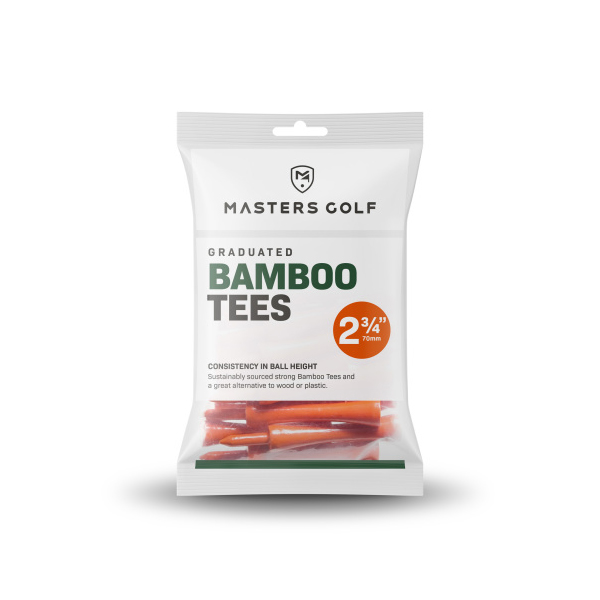 TEE MADERA BAMBOO THE MASTERS  2 3/4 NARANJA