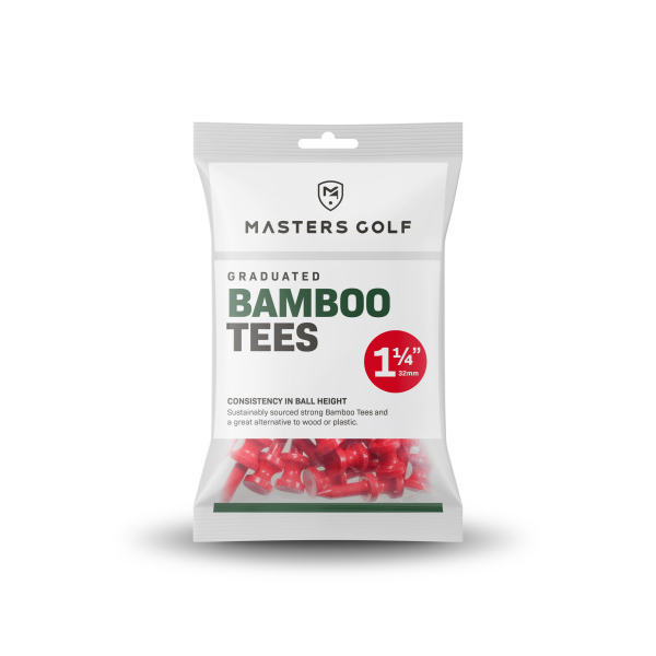 TEE MADERA BAMBOO THE MASTERS 1 1/4 ROJO