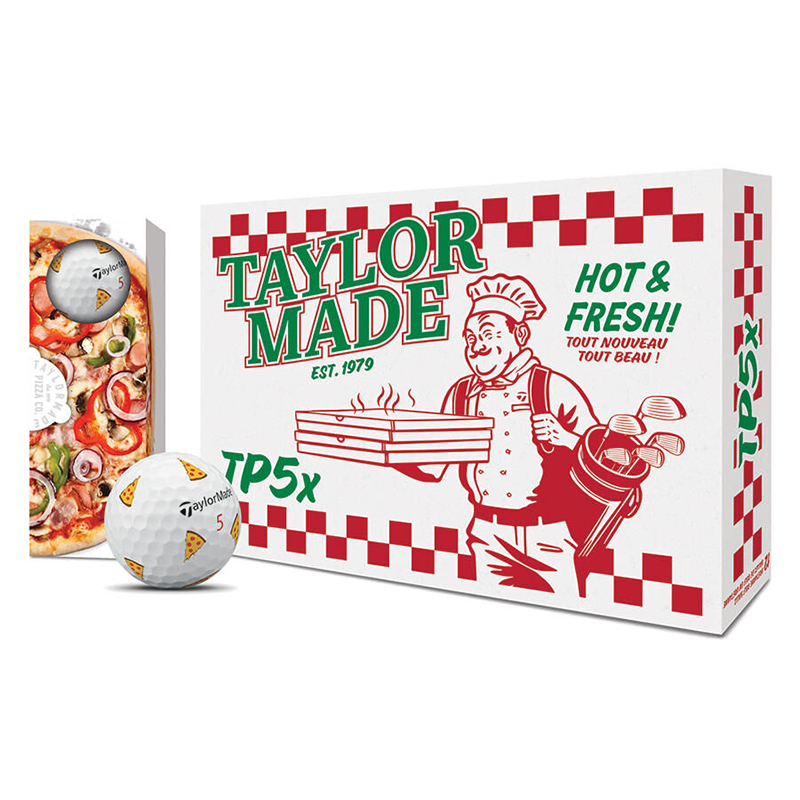 TAYLOR MADE BOLA TP5 PIX 3.0 EDICION LIMITADA PIZZA DOCENA