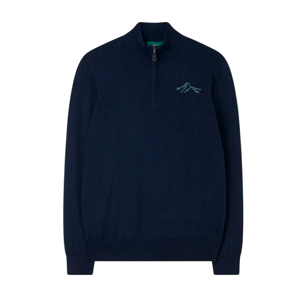 ALAN PAINE JERSEY ASHFIELD MEDIA CREMALLERA HOMBRE 164Z64 DARK NAVY