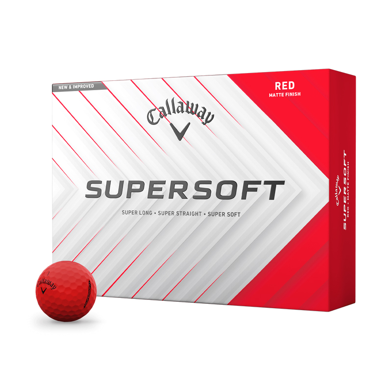 CALLAWAY SUPERSOFT BOLA (ROJA) (DOCENA)