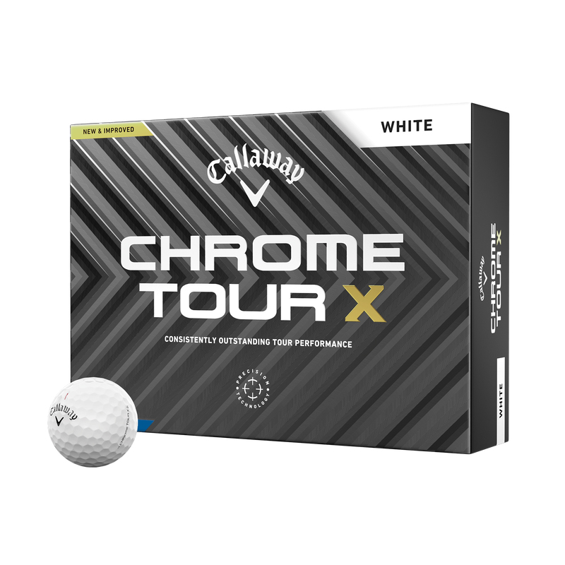 CALLAWAY BOLA CHROME TOUR X DOCENA BLANCA