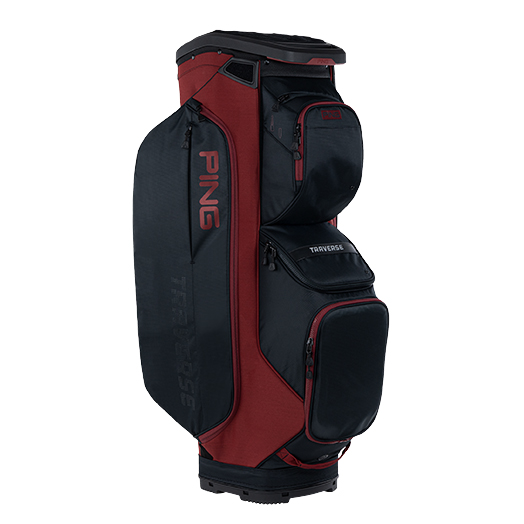 PING BOLSA TRAVERSE BLACK HEATHER RED