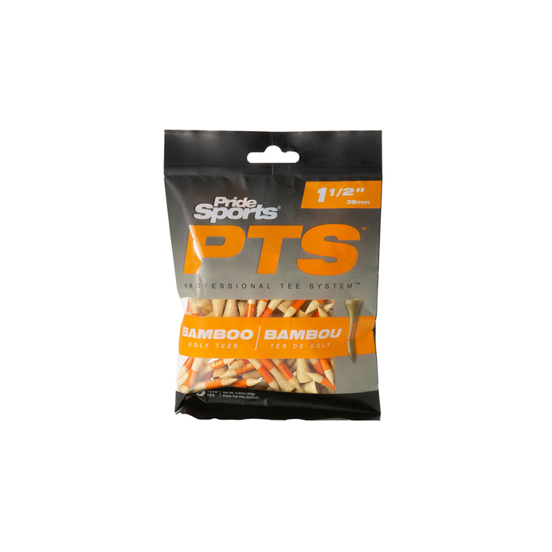 PRIDE SPORTS TEE BAMBU STEP 1 1/2 50 TEES NARANJAS TEWPB26