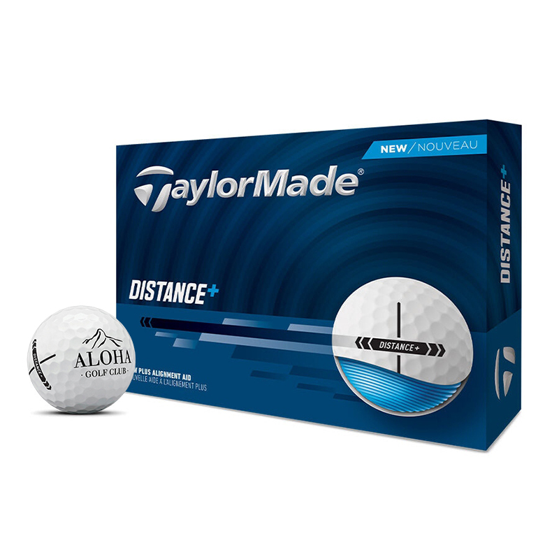 TAYLORMADE BOLA DISTANCE DOCENA LOGO BLANCA