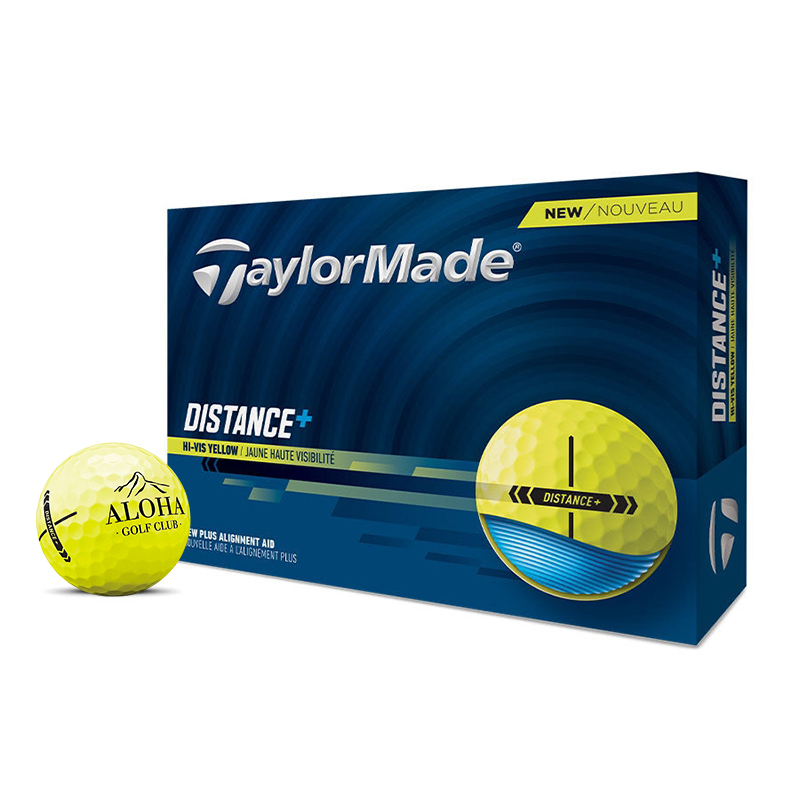 TAYLORMADE BOLA DISTANCE DOCENA LOGO AMARILLA