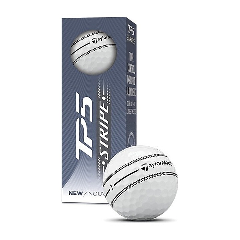 TAYLOR MADE BOLA TP5 STRIPE PACK 3 BLANCA