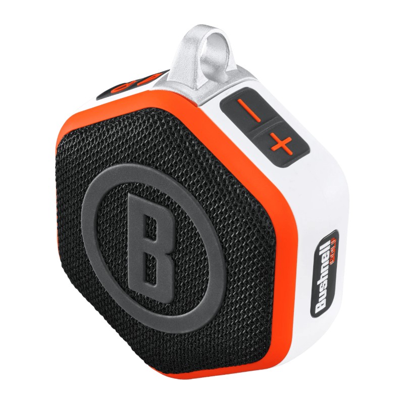 Altavoz GPS de golf Bushnell Wingman Mini – blanco y naranja