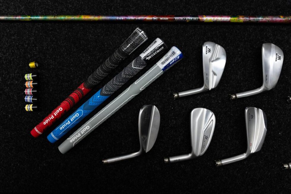 Cabezas de hierro Miura, grips Golf Pride y varilla para montar palos de golf a medida